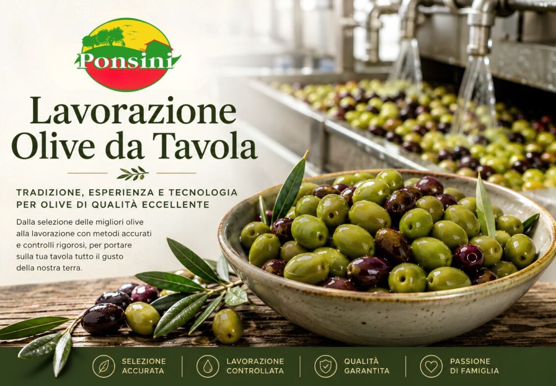 Lavorazione delle olive da tavola